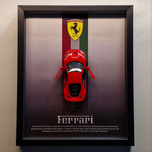 Ferrari F8 Tributo 3D car Frame